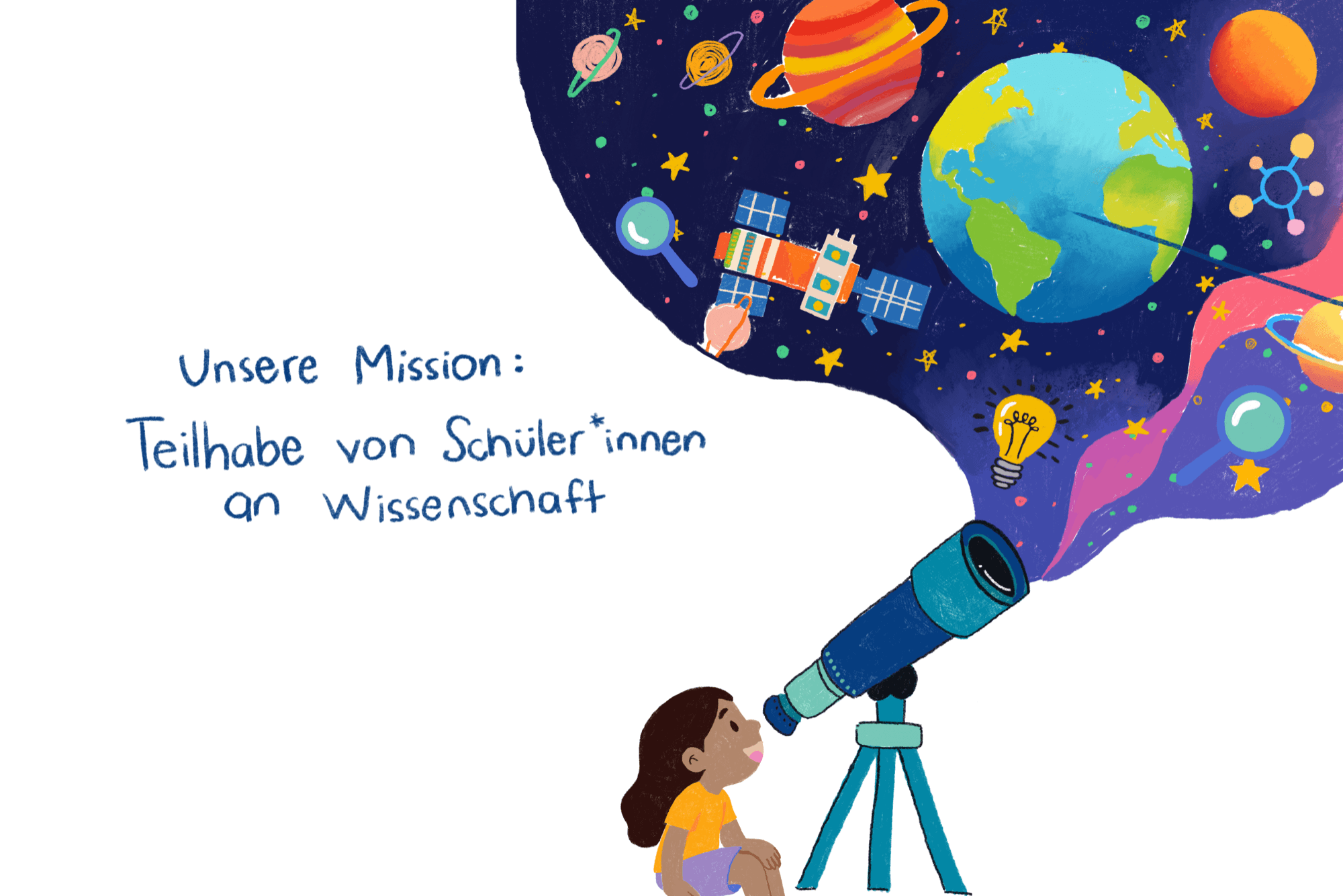Unsere Mission: Teilhabe von Schüler*innen an Wissenschaft